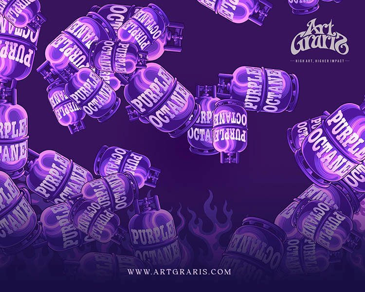 Purple Octane Artwork Artgraris
