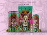 Day of the Dead sacred weed lady illustration for cannabis Mylar Pack